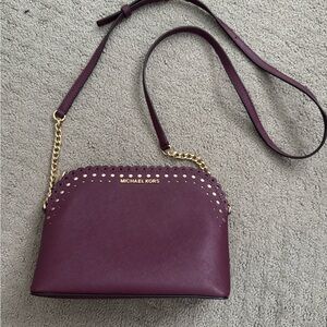 Michael Kors Burgundy Crossbody Bag